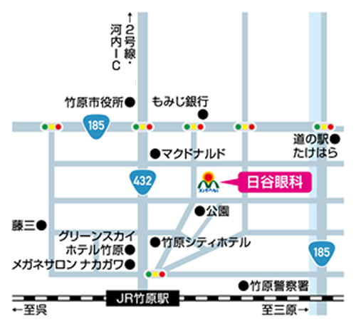 日谷眼科　案内地図